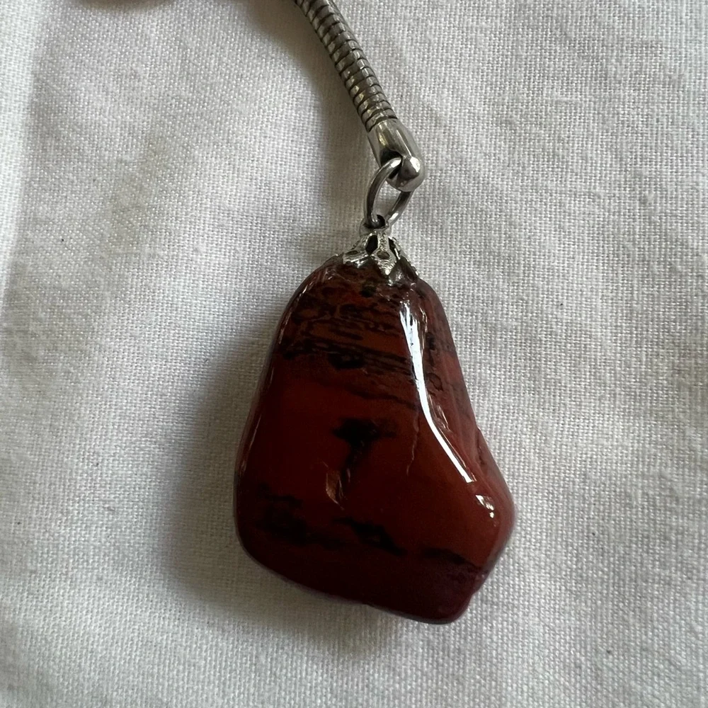 Brown Stone Keychain Accessory